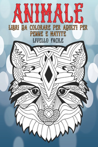 Libri da colorare per adulti per penne e matite - Livello facile - Animale