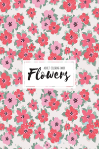Flowers Adult Coloring Book