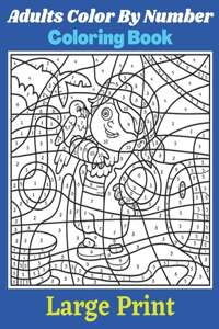 color by number coloring books for adults large print