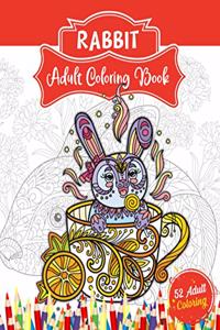 Rabbit Adult Coloring Book