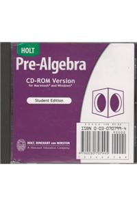 Holt Pre-Algebra: Student Edition CD-ROM Pre-Algebra 2004