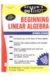 Beginning Linear Algebra (Sos)