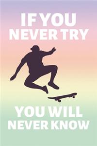 If You Never Try You Will Never Know
