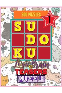 200 Sudoku Logic & Brain Teasers Puzzles