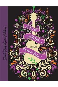 Blank Sheet Music Notebook