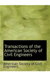 Transactions of the American Society of Civil Engineers