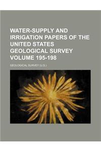 Water-Supply and Irrigation Papers of the United States Geological Survey Volume 195-198
