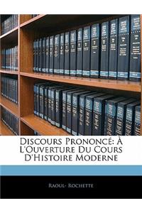 Discours Prononcé