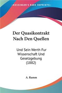 Der Quasikontrakt Nach Den Quellen
