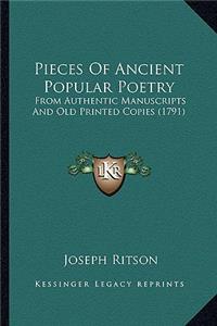 Pieces Of Ancient Popular Poetry