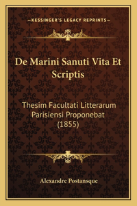De Marini Sanuti Vita Et Scriptis