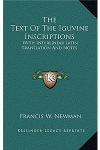 The Text Of The Iguvine Inscriptions