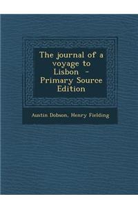 Journal of a Voyage to Lisbon