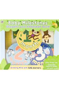 Baby Milestones Stickers and Keepsake Book