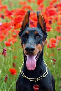 Happy Doberman Dog Journal
