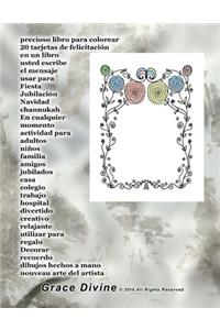 precioso libro para colorear 20 tarjetas de felicitación en un libro usted escribe el mensaje usar para Fiesta Jubilación Navidad channukah En cualquier momento actividad para adultos niños familia amigos jubilados