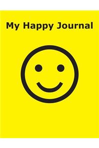 My Happy Journal - 100 Pages - Unlined White Paper - Table of Contents