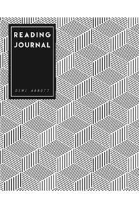 Reading Journal: The Best Gift for Book Lovers - Black & White Geometric Design