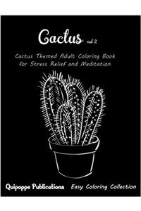 Cactus: Adult Coloring Book: 2