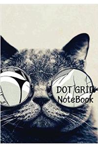 Hip Cat Dot Grid Notebook