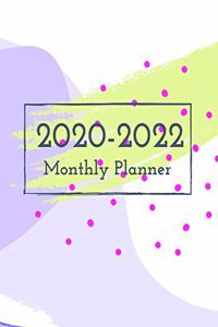 Monthly Planner for 2020/2022- 3-Year Planner Schedule Organizer- January 2020/December 2022 8.5"x11" 130 pages Book 12