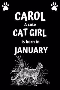 CAROL a cute cat girl is born in January