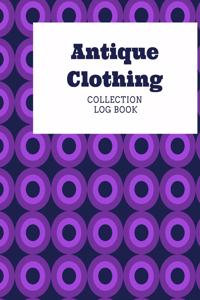 Antique Clothing Collection Log Book