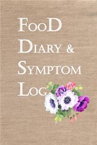 Food Diary and Symptom Log: Tracking Intake Meals Plan Eat Better, Feel Better, Symptoms Log Jeans Fabric Cover