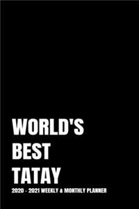 World's Best Tatay Planner: 2-Year 2020 - 2021 Black Productivity Journal Daily / Weekly Monthly Dated Calendar Year Career Goal Planner Organizer Tracker Planning Worksheets (