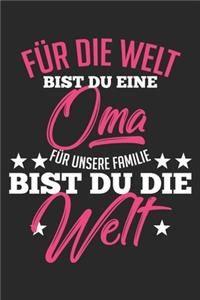 Für die Welt bist du eine Oma Für unsere Familie bist du die Welt