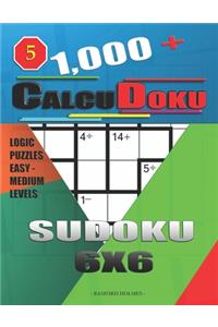 1,000 + Calcudoku sudoku 6x6: Logic puzzles easy - medium levels