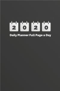2020 Daily Planner Full Page a Day