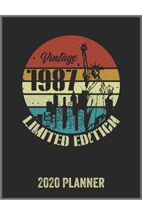 Vintage 1987 Limited Edition 2020 Planner