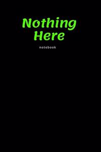 Nothing Here notebook