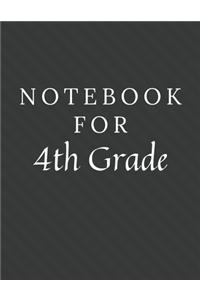 Notebook For 4th Grade
