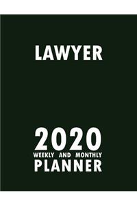 Lawyer 2020 Weekly and Monthly Planner