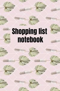Shopping List Notebook