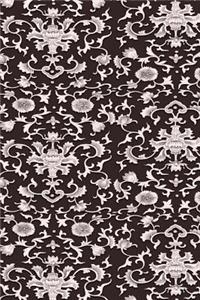 Brown Asian Damask Design Journal