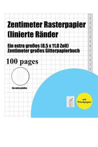 Zentimeter Rasterpapier (linierte Ränder)