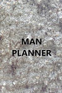 2019 Daily Planner for Men Man Planner Engraved Carved Stone Style 384 Pages