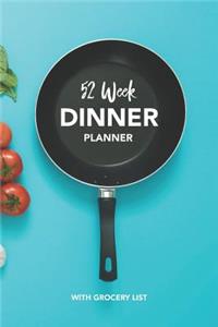 52 Week Dinner Meal Planner Notebook