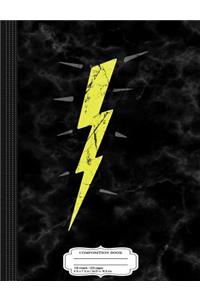 Vintage Lightning Bolt Composition Notebook