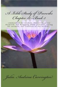 A Bible Study of Proverbs Chapter 12--Book 3