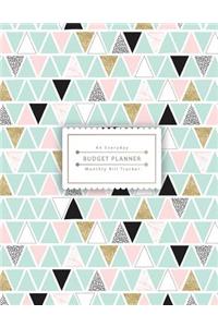 An Everyday Budget Planner: Monthly Bill Tracker - Minimal Pastel - Family Size 8.5x11