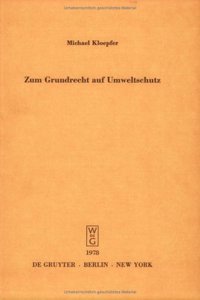 Zum Grundrecht Auf Umweltschutz