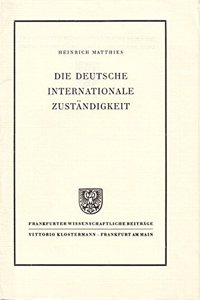 Die Deutsche Internationale Zustandigkeit