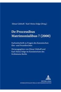 De processibus matrimonialibus