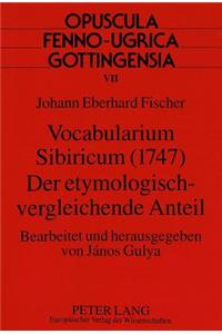 Vocabularium Sibiricum (1747)- Der Etymologisch-Vergleichende Anteil