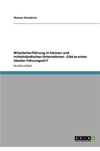 Mitarbeiterführung in kleinen und mittelständischen Unternehmen - Gibt es einen idealen Führungsstil?