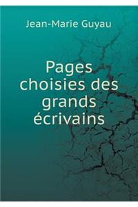 Pages Choisies Des Grands Écrivains